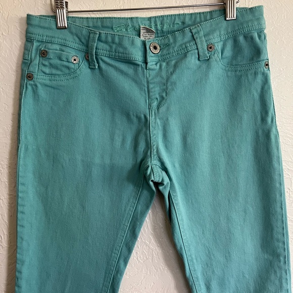 Teal Spring Summer Strech Jean Pants Modern Fit Size XL - Picture 3 of 6